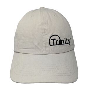 Trinity Slideback Hat Tan OSFM Adjustable Embroidered Cotton Quake City Caps